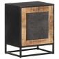 vidaXL Nachttisch 40x30x50 cm Raues Mangoholz vidaXL Nachttisch 40x30x50 cm Raues Mangoholz