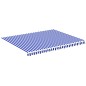 vidaXL Markisenbespannung Blau und Weiß 4,5x3,5 m vidaXL Markisenbespannung Blau und Weiß 4,5x3,5 m