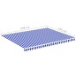 vidaXL Markisenbespannung Blau und Weiß 4,5x3,5 m vidaXL Markisenbespannung Blau und Weiß 4,5x3,5 m