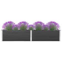 vidaXL Garten-Hochbeet 300 x 50 x 54 cm WPC Grau