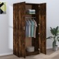 vidaXL Kleiderschrank Räuchereiche 80x52x180 cm Holzwerkstoff vidaXL Kleiderschrank Räuchereiche 80x52x180 cm Holzwerkstoff