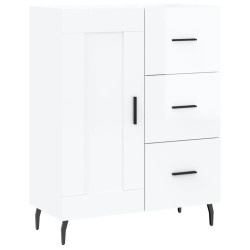 vidaXL Sideboard Hochglanz-Weiß 69,5x34x90 cm Holzwerkstoff