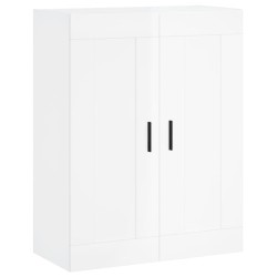 vidaXL Wandschrank Hochglanz-Weiß 69,5x34x90 cm Holzwerkstoff