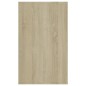 vidaXL Sideboard 3 Schubladen Sonoma-Eiche 120x41x75 cm Holzwerkstoff vidaXL Sideboard 3 Schubladen Sonoma-Eiche 120x41x75 cm Holzwerkstoff