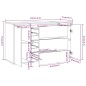 vidaXL Sideboard 3 Schubladen Sonoma-Eiche 120x41x75 cm Holzwerkstoff vidaXL Sideboard 3 Schubladen Sonoma-Eiche 120x41x75 cm Holzwerkstoff