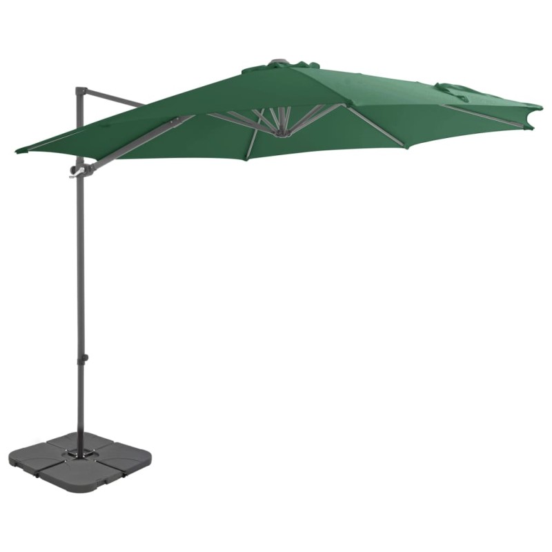 Sonnenschirm mit Schirmständer Grün Sonnenschirm mit Schirmständer Grün