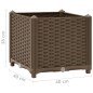 vidaXL Hochbeet 40x40x38 cm Polypropylen vidaXL Hochbeet 40x40x38 cm Polypropylen