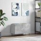 vidaXL Plattenschrank Betongrau 74,5x38x48 cm Holzwerkstoff vidaXL Plattenschrank Betongrau 74,5x38x48 cm Holzwerkstoff