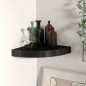 vidaXL Eck-Schweberegal Schwarz 25x25x3,8 cm MDF vidaXL Eck-Schweberegal Schwarz 25x25x3,8 cm MDF