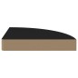 vidaXL Eck-Schweberegal Schwarz 25x25x3,8 cm MDF vidaXL Eck-Schweberegal Schwarz 25x25x3,8 cm MDF
