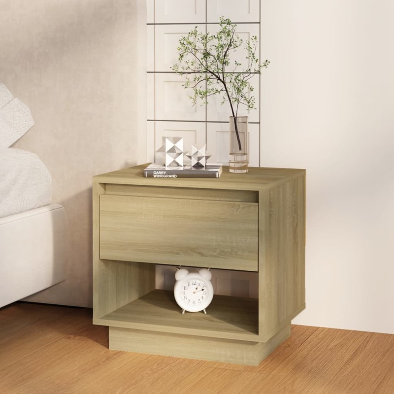 vidaXL Nachttisch Sonoma-Eiche 45x34x44 cm Holzwerkstoff vidaXL Nachttisch Sonoma-Eiche 45x34x44 cm Holzwerkstoff