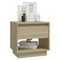 vidaXL Nachttisch Sonoma-Eiche 45x34x44 cm Holzwerkstoff vidaXL Nachttisch Sonoma-Eiche 45x34x44 cm Holzwerkstoff