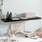 vidaXL Schwebendes Wandregal Hochglanz-Schwarz 90x23,5x3,8 cm MDF vidaXL Schwebendes Wandregal Hochglanz-Schwarz 90x23,5x3,8 cm MDF
