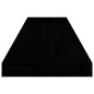 vidaXL Schwebendes Wandregal Hochglanz-Schwarz 90x23,5x3,8 cm MDF vidaXL Schwebendes Wandregal Hochglanz-Schwarz 90x23,5x3,8 cm MDF