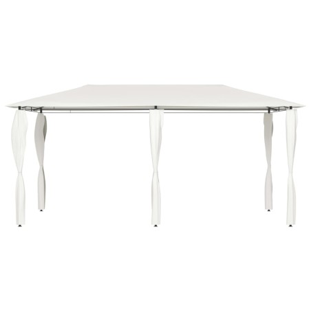 vidaXL Pavillon mit Pfostenabdeckungen 3x6x2,6 m Creme 160 g/m² 