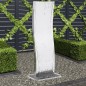 vidaXL Gartenbrunnen mit Pumpe 108 cm Edelstahl Geschwungen vidaXL Gartenbrunnen mit Pumpe 108 cm Edelstahl Geschwungen
