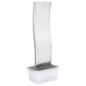 vidaXL Gartenbrunnen mit Pumpe 108 cm Edelstahl Geschwungen vidaXL Gartenbrunnen mit Pumpe 108 cm Edelstahl Geschwungen