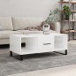 vidaXL Couchtisch Hochglanz-Weiß 102x50x40 cm Holzwerkstoff vidaXL Couchtisch Hochglanz-Weiß 102x50x40 cm Holzwerkstoff