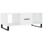vidaXL Couchtisch Hochglanz-Weiß 102x50x40 cm Holzwerkstoff vidaXL Couchtisch Hochglanz-Weiß 102x50x40 cm Holzwerkstoff