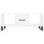 vidaXL Couchtisch Hochglanz-Weiß 102x50x40 cm Holzwerkstoff vidaXL Couchtisch Hochglanz-Weiß 102x50x40 cm Holzwerkstoff