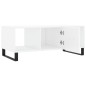 vidaXL Couchtisch Hochglanz-Weiß 102x50x40 cm Holzwerkstoff vidaXL Couchtisch Hochglanz-Weiß 102x50x40 cm Holzwerkstoff