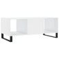 vidaXL Couchtisch Hochglanz-Weiß 102x50x40 cm Holzwerkstoff vidaXL Couchtisch Hochglanz-Weiß 102x50x40 cm Holzwerkstoff