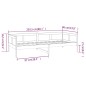 vidaXL Tagesbett Honigbraun Massivholz Kiefer 80x200 cm vidaXL Tagesbett Honigbraun Massivholz Kiefer 80x200 cm