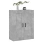 vidaXL Wandschrank Betongrau 69,5x34x90 cm Holzwerkstoff vidaXL Wandschrank Betongrau 69,5x34x90 cm Holzwerkstoff