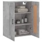 vidaXL Wandschrank Betongrau 69,5x34x90 cm Holzwerkstoff vidaXL Wandschrank Betongrau 69,5x34x90 cm Holzwerkstoff
