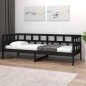 vidaXL Tagesbett Schwarz Massivholz Kiefer 80x200 cm vidaXL Tagesbett Schwarz Massivholz Kiefer 80x200 cm