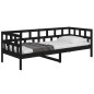 vidaXL Tagesbett Schwarz Massivholz Kiefer 80x200 cm vidaXL Tagesbett Schwarz Massivholz Kiefer 80x200 cm