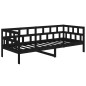 vidaXL Tagesbett Schwarz Massivholz Kiefer 80x200 cm vidaXL Tagesbett Schwarz Massivholz Kiefer 80x200 cm