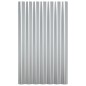 vidaXL Dachpaneele 36 Stk. Pulverbeschichteter Stahl Silber 60x36 cm vidaXL Dachpaneele 36 Stk. Pulverbeschichteter Stahl Silber 60x36 cm