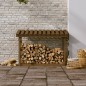 vidaXL Kaminholzregal Honigbraun 108x64,5x78 cm Massivholz Kiefer vidaXL Kaminholzregal Honigbraun 108x64,5x78 cm Massivholz Kiefer