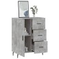 vidaXL Sideboard Betongrau 69,5x34x90 cm Holzwerkstoff vidaXL Sideboard Betongrau 69,5x34x90 cm Holzwerkstoff