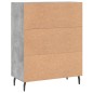 vidaXL Sideboard Betongrau 69,5x34x90 cm Holzwerkstoff vidaXL Sideboard Betongrau 69,5x34x90 cm Holzwerkstoff