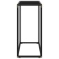 vidaXL Konsolentisch Schwarz 60x35x75 cm Hartglas vidaXL Konsolentisch Schwarz 60x35x75 cm Hartglas