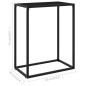 vidaXL Konsolentisch Schwarz 60x35x75 cm Hartglas vidaXL Konsolentisch Schwarz 60x35x75 cm Hartglas