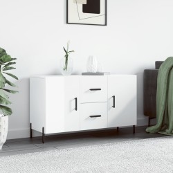 vidaXL Sideboard Hochglanz-Weiß 100x36x60 cm Holzwerkstoff