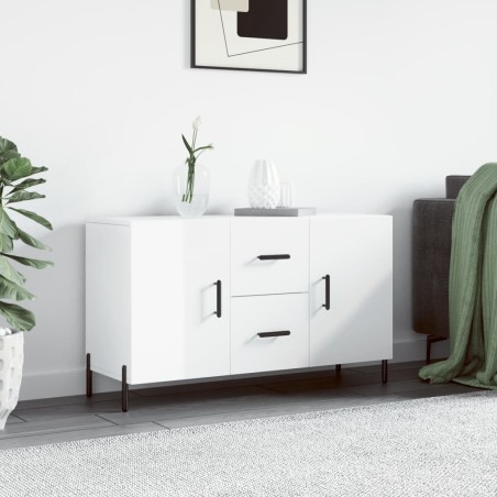 vidaXL Sideboard Hochglanz-Weiß 100x36x60 cm Holzwerkstoff
