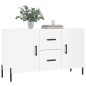 vidaXL Sideboard Hochglanz-Weiß 100x36x60 cm Holzwerkstoff vidaXL Sideboard Hochglanz-Weiß 100x36x60 cm Holzwerkstoff