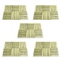 Terrassenfliesen 30 Stk. 50×50 cm Holz Grün Terrassenfliesen 30 Stk. 50×50 cm Holz Grün