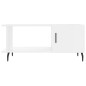 vidaXL Couchtisch Hochglanz-Weiß 90x50x40 cm Holzwerkstoff vidaXL Couchtisch Hochglanz-Weiß 90x50x40 cm Holzwerkstoff