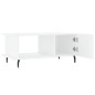 vidaXL Couchtisch Hochglanz-Weiß 90x50x40 cm Holzwerkstoff vidaXL Couchtisch Hochglanz-Weiß 90x50x40 cm Holzwerkstoff