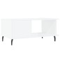 vidaXL Couchtisch Hochglanz-Weiß 90x50x40 cm Holzwerkstoff vidaXL Couchtisch Hochglanz-Weiß 90x50x40 cm Holzwerkstoff