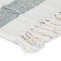 vidaXL Überwurf Baumwolle Streifen 220x250 cm Dunkelgrün vidaXL Überwurf Baumwolle Streifen 220x250 cm Dunkelgrün