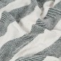 vidaXL Überwurf Baumwolle Streifen 220x250 cm Dunkelgrün vidaXL Überwurf Baumwolle Streifen 220x250 cm Dunkelgrün