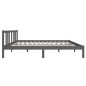vidaXL Massivholzbett Grau 140x200 cm vidaXL Massivholzbett Grau 140x200 cm