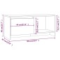 vidaXL TV-Schrank Räuchereiche 90x35x40 cm Holzwerkstoff vidaXL TV-Schrank Räuchereiche 90x35x40 cm Holzwerkstoff