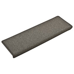 vidaXL Teppich-Treppenstufen 15 Stk. 65x21x4 cm Dunkelgrau